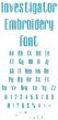 Investigator Embroidery Font | Machine Embroidery Designs by JuJu