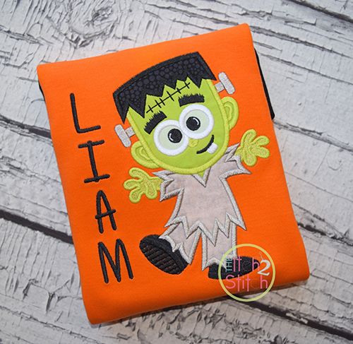 Cute Frank Applique | Machine Embroidery Designs by JuJu
