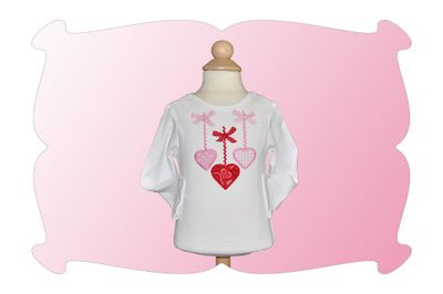 Rick Rack Heart Trio Applique | Machine Embroidery Designs by JuJu