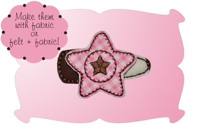 Lone Star Snap Clip Mini | Machine Embroidery Designs by JuJu