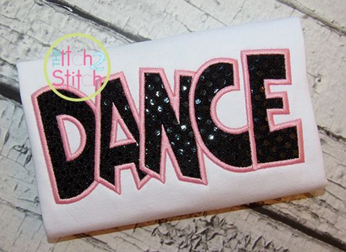 Dance Applique | Machine Embroidery Designs by JuJu
