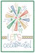 Celebration Greeting Cards 5 | Machine Embroidery Designs by JuJu
