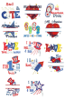 All American Applique Machine Embroidery Designs by JuJu 