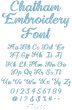 Chatham Embroidery Font | Machine Embroidery Designs by JuJu