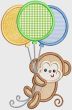 Floating Balloon Critters Machine Embroidery Designs by JuJu 