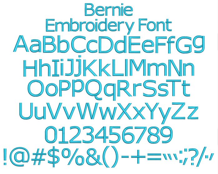 Bernie Embroidery Font | Machine Embroidery Designs by JuJu
