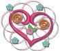 Hearts n Doodles Machine Embroidery Designs by JuJu