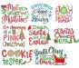 Christmas Word Art Set 3 Machine Embroidery Designs by JuJu

