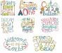 Baby Word Art Set 1 Machine Embroidery Designs by JuJu

