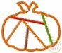 Fancy Patchwork Pumpkin Applique | Machine Embroidery Designs by JuJu