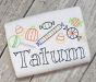 Halloween Candy Border Bean Embroidery | Machine Embroidery Designs by JuJu