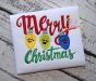 Merry Christmas Lights Applique | Machine Embroidery Designs by JuJu
