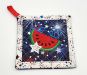 ITH Patriotic Watermelon Pot Holder | Machine Embroidery Designs by JuJu