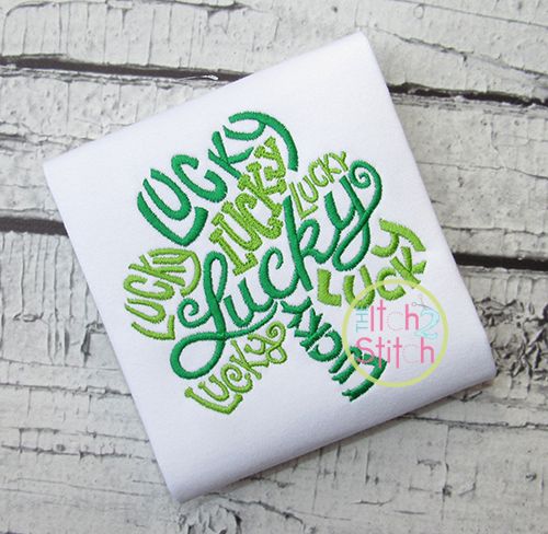 Lucky Clover Embroidery | Machine Embroidery Designs by JuJu