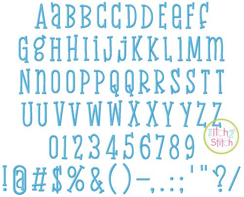 Jackson Embroidery Font | Machine Embroidery Designs by JuJu