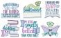 Bookworm Word Art Machine Embroidery Designs by JuJu
