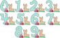 Bunny Flowers Numbers | Machine Embroidery Designs by JuJu