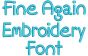 Fine Again Embroidery Font Machine Embroidery Designs by JuJu