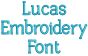 Lucas Embroidery Font Machine Embroidery Designs by JuJu
