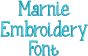 Marnie Embroidery Font Machine Embroidery Designs by JuJu