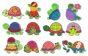 Totally Turtles Applique Machine Embroidery Designs by JuJu 