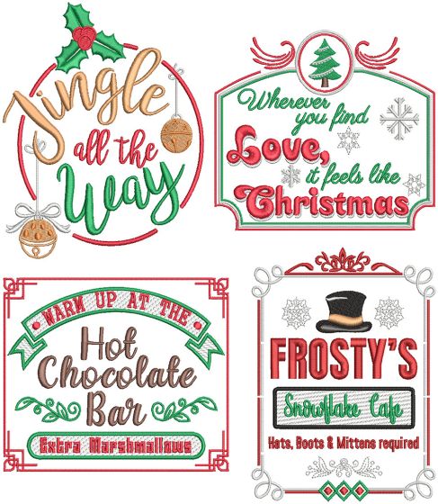 Farm Fresh Christmas 10 | Machine Embroidery Designs by JuJu