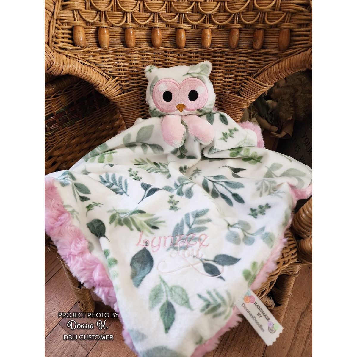 ITH Owl Baby Blanket Lovie