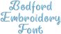 Bedford Embroidery Font | Machine Embroidery Designs by JuJu