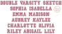 Double Varsity Sketch Embroidery Font | Machine Embroidery Designs by JuJu