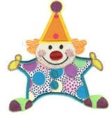 Free Applique Clown Machine Embroidery Design