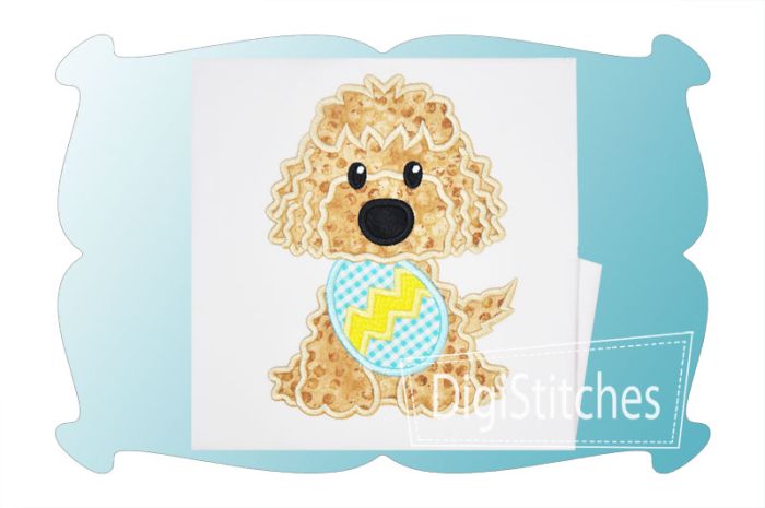 Easter Dog Boy 2 Applique | Machine Embroidery Designs by JuJu