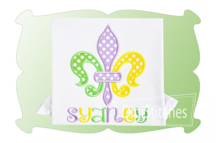 Fleur De Lis 2 Applique | Machine Embroidery Designs by JuJu