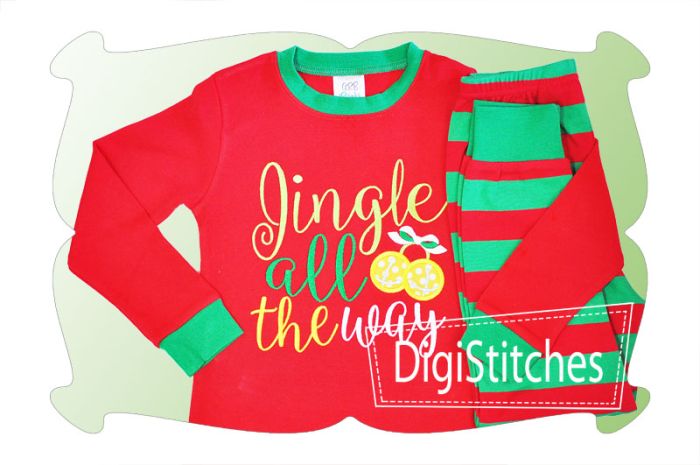 Jingle All The Way Applique | Machine Embroidery Designs by JuJu