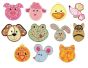 Cute Animal Faces Set 1 Applique Machine Embroidery Designs by JuJu 