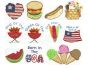 Celebrate the 4th Applique Set 1 Machine Embroidery Designs by JuJu 