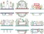 Split Kitchen | Machine Embroidery Designs by JuJu
