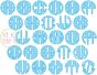 Natural Circle Monogram Applique Font | Machine Embroidery Designs by JuJu
