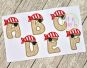 Pirate Alphabet Set Applique | Machine Embroidery Designs by JuJu