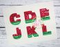 I2S Watermelon Alphabet Applique Set | Machine Embroidery Designs by JuJu