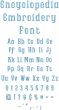 Encyclopedia Embroidery Font | Machine Embroidery Designs by JuJu