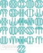 Octagon Monogram Small Embroidery Font | Machine Embroidery Designs by JuJu