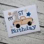 My 1st Birthday Truck Applique | Machine Embroidery Designs by JuJu