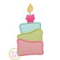 3 Tiered Cake Applique | Machine Embroidery Designs by JuJu