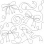 Ribbons and Bow End-to-End Quilting Design | Machine Embroidery Designs by JuJu