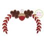 Acorn Oak Leaf Swag Applique | Machine Embroidery Designs by JuJu