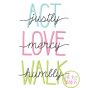 Act Love Walk Embroidery Design | Machine Embroidery Designs by JuJu