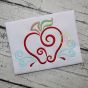 All Occasion Swirly Apple Embroidery | Machine Embroidery Designs by JuJu