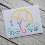 All Occasion Swirly Umbrella Embroidery | Machine Embroidery Designs by JuJu