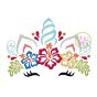 Aloha Unicorn Horn Embroidery | Machine Embroidery Designs by JuJu