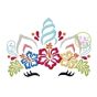 Aloha Unicorn Horn Embroidery | Machine Embroidery Designs by JuJu